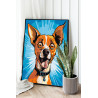  Веселый той терьер Арт Животные Собака Чихуахуа Смешная 80х100 Раскраска картина по номерам на холсте AAAA-ST0006-80x100