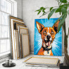  Веселый той терьер Арт Животные Собака Чихуахуа Смешная 100х125 Раскраска картина по номерам на холсте AAAA-ST0006-100x125