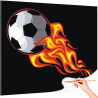 1 Футбольный мяч в полете Игра Для мальчика Для мужчин Спорт Легкая Раскраска картина по номерам на холсте