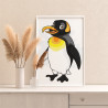 2 Королевский пингвин Животные Для детей Детская Для мальчиков Для девочек Маленькая Легкая Раскраска картина по номерам на холс