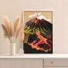 2 Извержение вулкана Природа Пейзаж Горы МаленькаяРаскраска картина по номерам на холсте