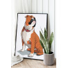 2 Любимый английский бульдог Животные Собака Для детей 80х100 Раскраска картина по номерам на холсте