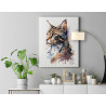 6 Портрет кота мейн-куна Животные Кошки Коты 80х100 Раскраска картина по номерам на холсте