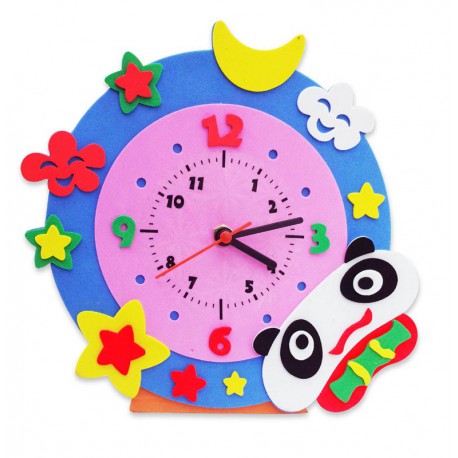 Панда часы Набор для творчества из фоамирана Color Kit