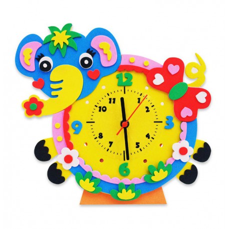 Слон часы Набор для творчества из фоамирана Color Kit