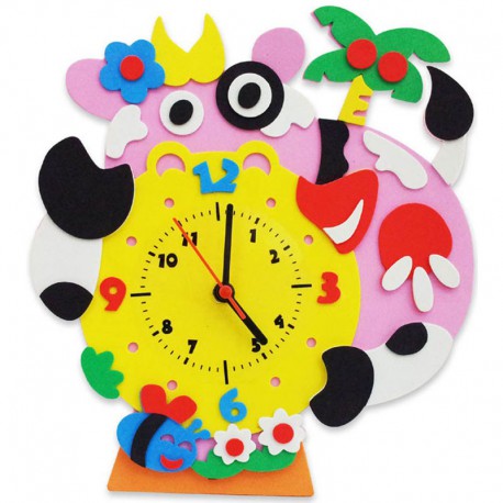 Бурёнка часы Набор для творчества из фоамирана Color Kit