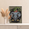 4 Большой слон Животные Раскраска картина по номерам на холсте