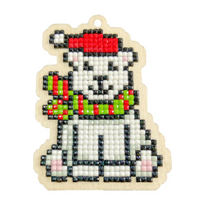  Зимний мишка Алмазная мозаика подвеска Гранни Wood Wp0528