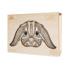  Домашний кролик (S) Деревянные 3D пазлы Woodbests 6160-WP