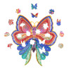  Разноцветная бабочка (S) Деревянные 3D пазлы Woodbests 6175-WP