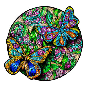  Красивая бабочка (M) Деревянные 3D пазлы Woodbests 6186-WP