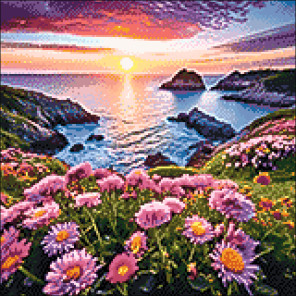  Цветы у моря Алмазная вышивка мозаика Гранни Ag 2949