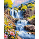  Весенний водопад Алмазная вышивка мозаика Гранни Ag 2964