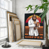 3 Йети с чашкой кофе Снежный человек Стильная Мем Раскраска картина по номерам на холсте
