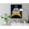 6 Космонавт на месяце Космос Люди Луна Для детей Для девочек Для мальчика 80х100 Раскраска картина по номерам на холсте