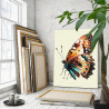 3 Бабочка шоколадница Насекомые Лето Природа 80х100 Раскраска картина по номерам на холсте