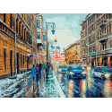  Улицы Питера Раскраска картина по номерам на холсте Белоснежка 1105-AS