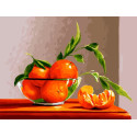  Натюрморт с апельсином Раскраска картина по номерам на холсте Белоснежка 1108-AS