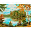  Яркая осень Раскраска картина по номерам на холсте Белоснежка 1119-AS