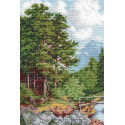  Лесной ручей по мотивам картины Карла Фридриха Гайста Набор для вышивания Палитра 08.037