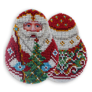 Дед Мороз Набор для вышивки бисером Кроше В-545