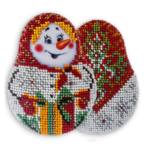  Снеговик Набор для вышивки бисером Кроше В-547