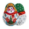  Снеговичок Набор для вышивки бисером Кроше В-555