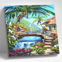  Гавайский пейзаж Раскраска картина по номерам на холсте Molly KH1198