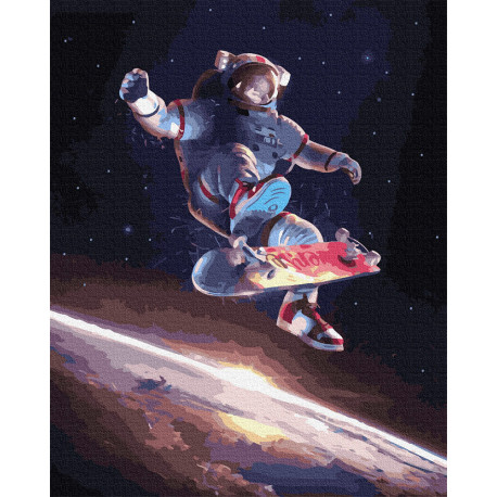  Космические будни Раскраска картина по номерам на холсте ZX 24086