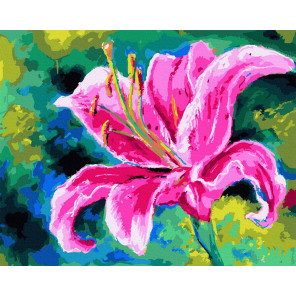  Цветок на ветру Раскраска картина по номерам на холсте ZX 24301
