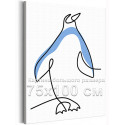Пингвин Коллекция Line Абстракция Животные Птицы Интерьерная 75х100 Раскраска картина по номерам на холсте