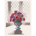  Цветы в серебряной вазе Набор для вышивания бисером Heritage WFSV656E
