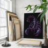 3 Скорпион звездной ночью Животные Хищники Яркая Стильная Интерьерная 80х100 Раскраска картина по номерам на холсте