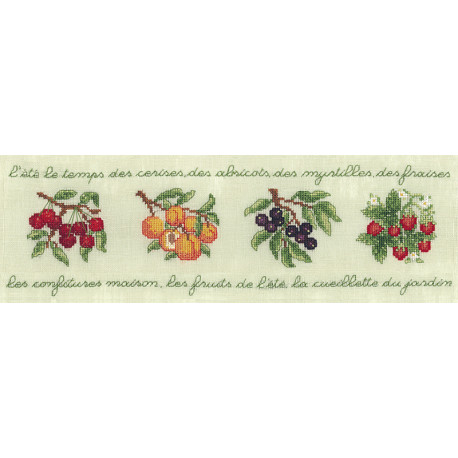  Frise De Fruits (Ягоды) Набор для вышивания Le Bonheur des Dames 2480