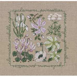  Fleurs Blanches (Белые цветы) Набор для вышивания Le Bonheur des Dames 2285