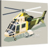 Быстрый военный вертолет Для детей Детские Для мальчиков Для мужчин Легкая 75х100 Раскраска картина по номерам на холсте