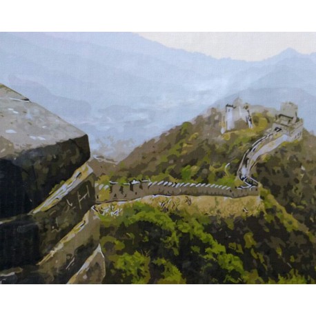Китайская стена Раскраска картина по номерам акриловыми красками на холсте