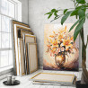  Букет лилий в вазе Цветы Натюрморты Интерьерная Маме Лето Раскраска картина по номерам на холсте AAAA-ST0018