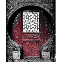 Резная дверь Раскраска картина по номерам на холсте