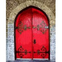 Красная дверь Раскраска картина по номерам на холсте