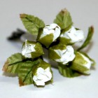 Белые розы Декоративный букетик Рукоделие