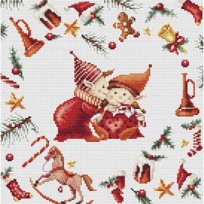 Рождественские гномы 3 Набор для вышивания Dutch Stitch Brothers DSB019L