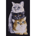 Три кота Набор для вышивания Dutch Stitch Brothers