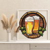 3 Пиво для пары Еда Натюрморт Для кухни Интерьерная Для мужчин Раскраска картина по номерам на холсте