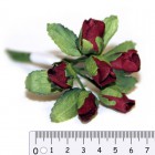Бордовые розы Декоративный букетик Рукоделие
