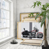 3 Стильный мотоцикл Байк Спорт Для мужчин 80х100 Раскраска картина по номерам на холсте