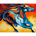Сказочная лошадь Раскраска картина по номерам на холсте