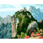 Гранитная долина Раскраска картина по номерам на холсте