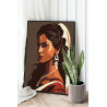 2 Портрет индийской женщины Девушка Лицо Арт Люди 75х100 Раскраска картина по номерам на холсте