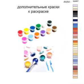 Дополнительные краски для раскраски 40х50 см AAAA-Q2857